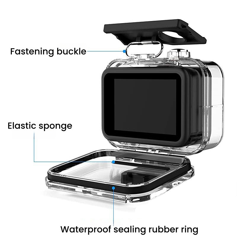 60m Waterproof Housing Case for GoPro Hero 13/12/11/10/9