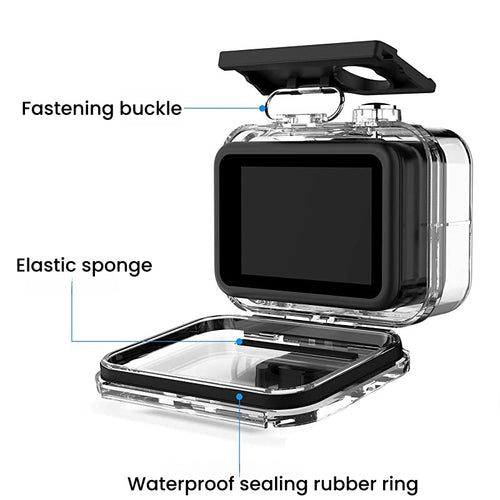 60m Waterproof Housing Case for GoPro Hero 13/12/11/10/9