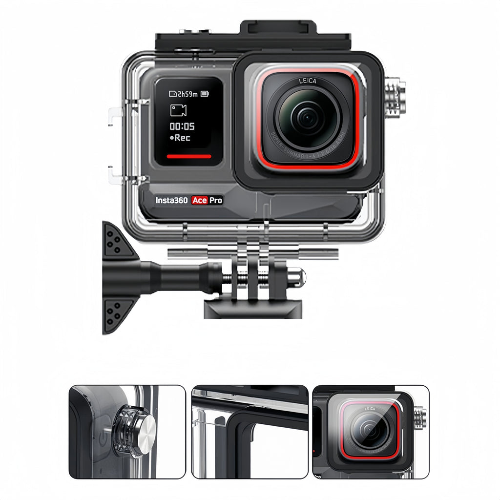 60m Waterproof Housing Case for Insta360 Ace Pro & Ace Pro 2